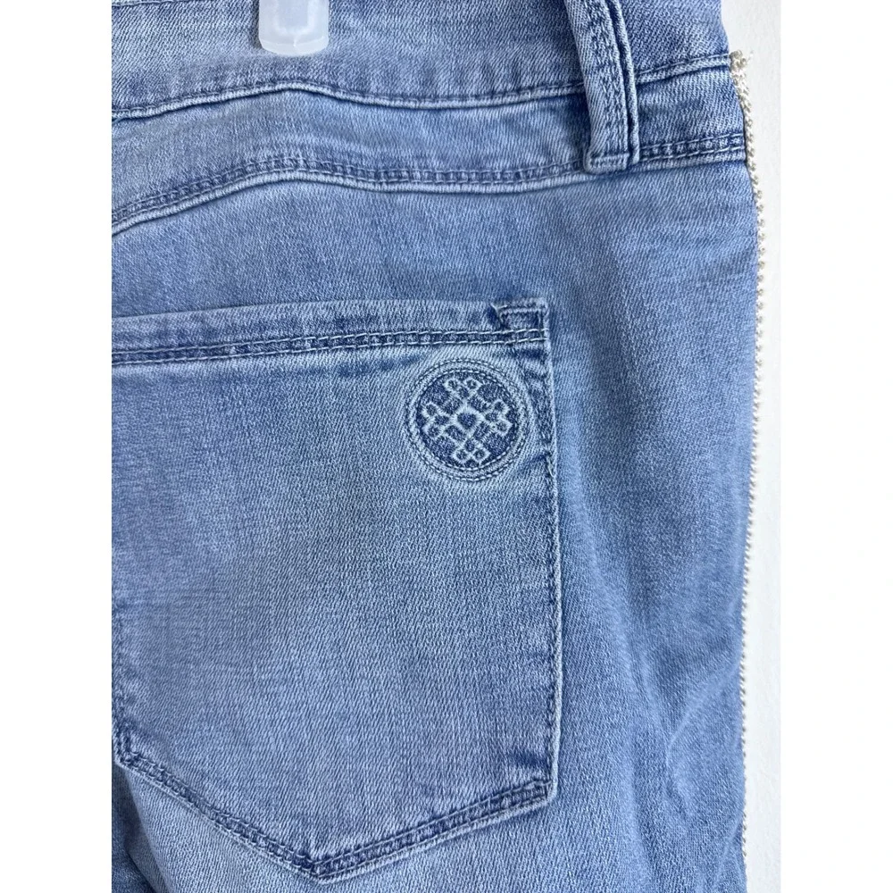 Laurie Felt Embellished Beaded Girlfriend Jeans Denim Pants Women's Plus Size 16